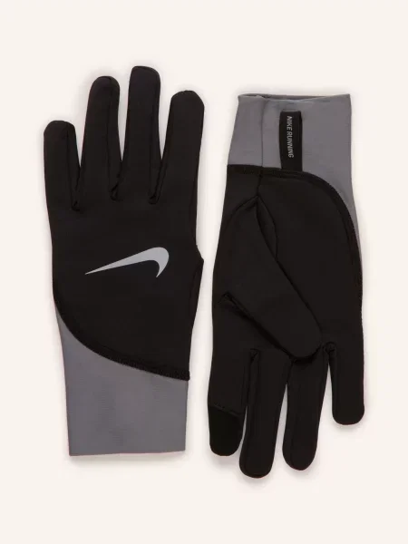 Běžecké rukavice Nike Pacer Midweight RG black/smoke grey/silver černé