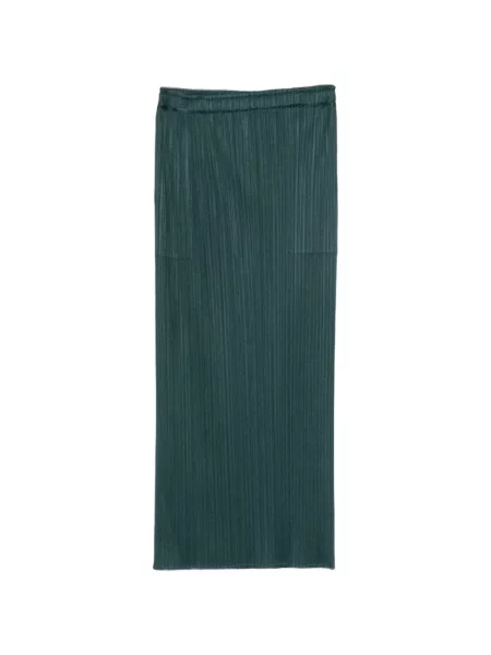 Μίντι φούστα Pleats Please Issey Miyake πράσινο
