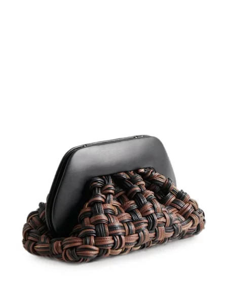 Clutch Themoirè μαύρο