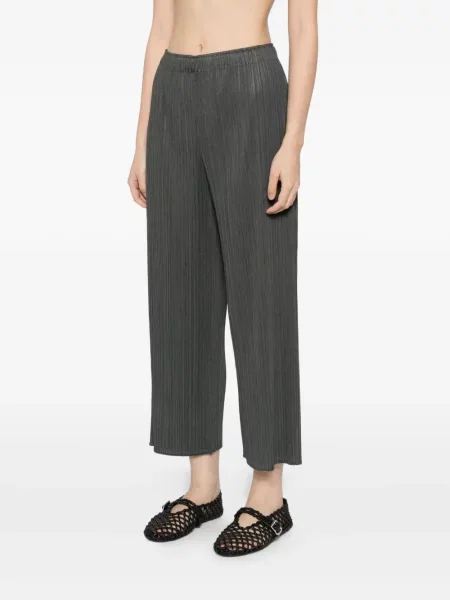 Плисирани панталон Pleats Please Issey Miyake зелено