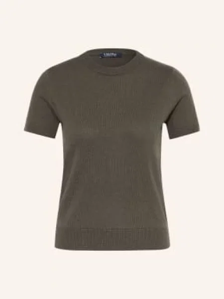 S Max Mara Pletené Tričko Magenta khaki