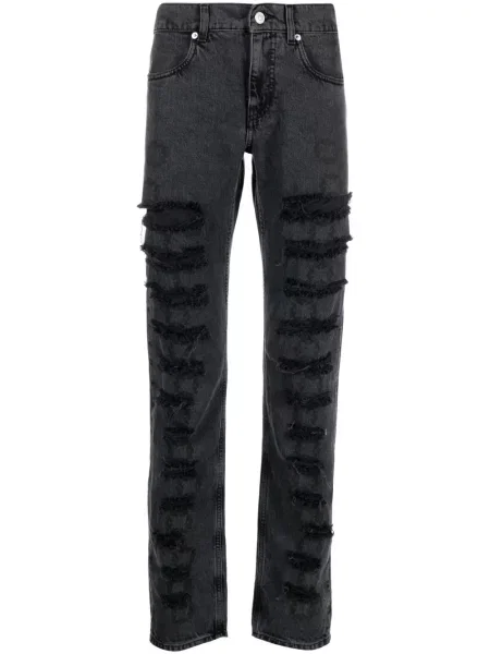 Skinny fit traperice 1017 Alyx 9sm s izlizanim efektom crna