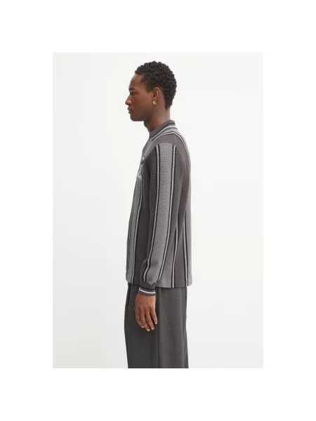 Filling Pieces sweter z wiskozą Knit Football Jersey szary