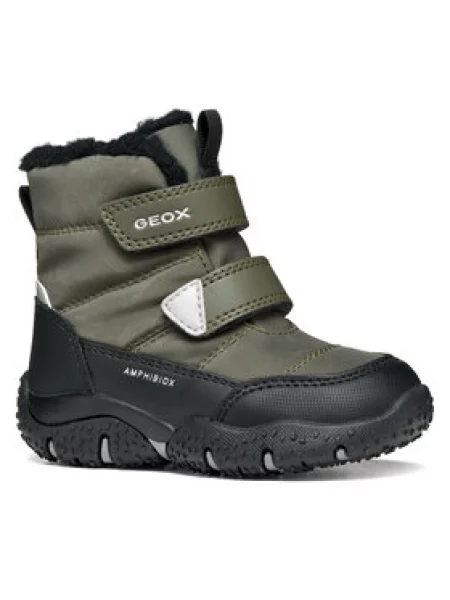 Geox Snehule B Baltic Boy B Abx M zelená