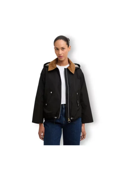 Kurtka funkcjonalna z wodoodpornego materiału o kroju regular fit model WEAVER' Barbour czarna