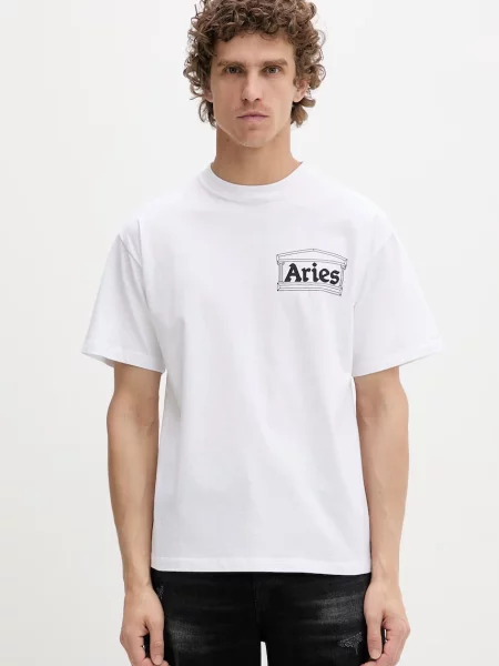 Aries tricou de bărbătesc alb