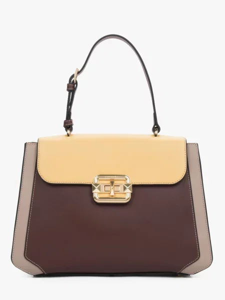 Кожаная сумка Cromia коричневая