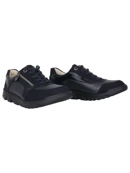 Sneakersy Ganter skórzane niebieskie