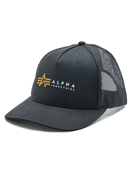 Alpha Industries Kšiltovka Label černá