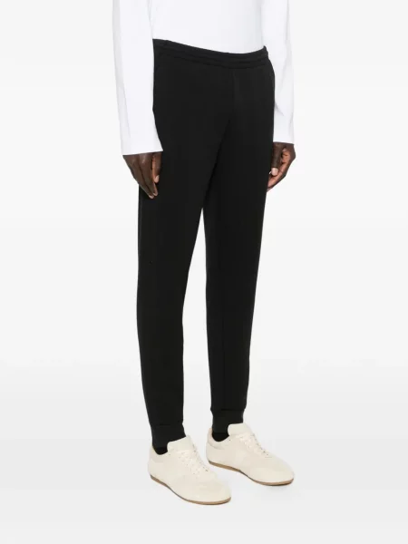 Pantaloni Lacoste din jerseu negru