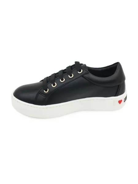 Sneakersy Love Moschino skórzane czarne