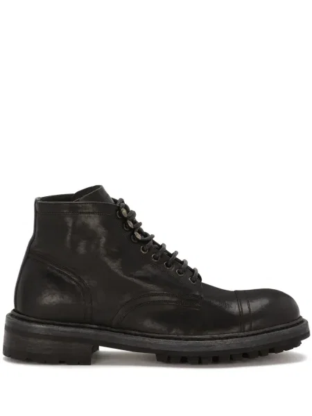Cizme scurte Dolce & Gabbana din piele negru