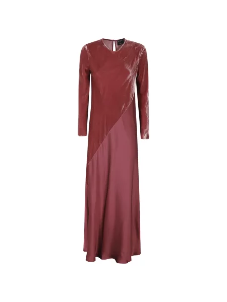 Rochie maxi Antonelli de catifea roșu