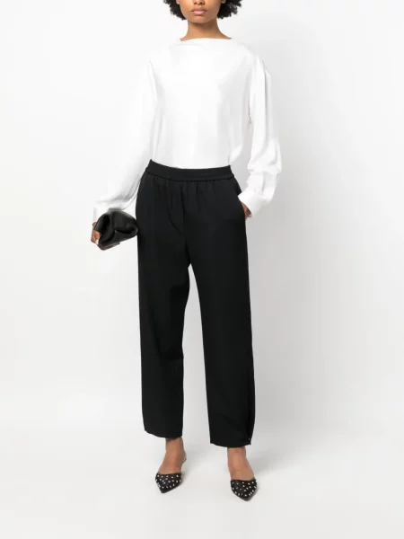 Vilnonės kelnės Giorgio Armani juoda