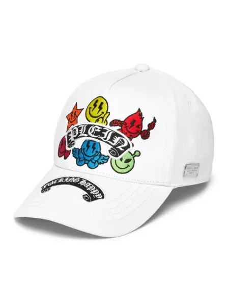 Czapka z daszkiem Philipp Plein biała
