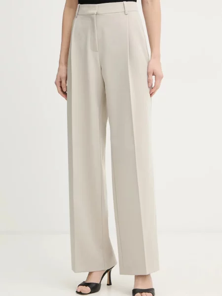 Pinko pantaloni de costum pentru femei gri