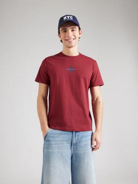 Calvin Klein Jeans Majica marine / svetlo modra rdeča