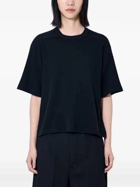 Tricou Rick Owens cu decolteu rotund negru