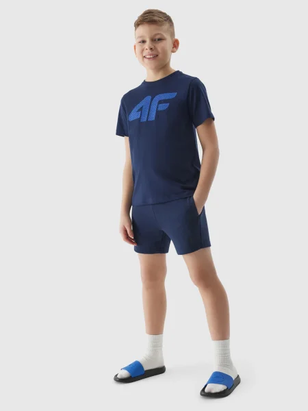 Pantaloni scurți copii 4f albastru