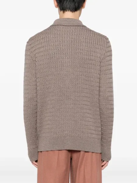 Cardigan Tagliatore de lână maro