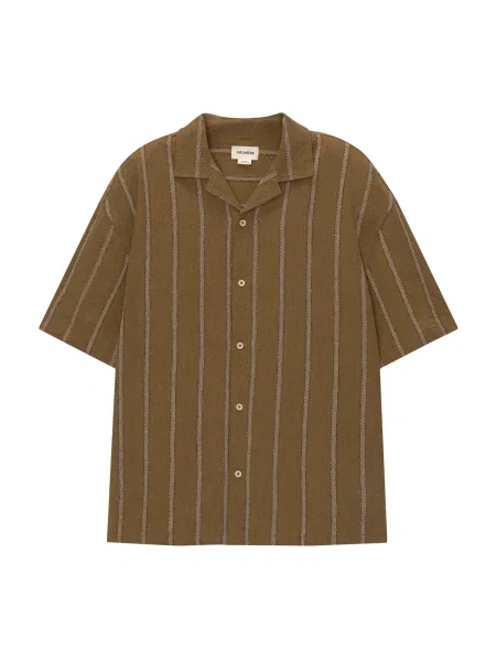 Pull&Bear Cămașă kaki / oliv