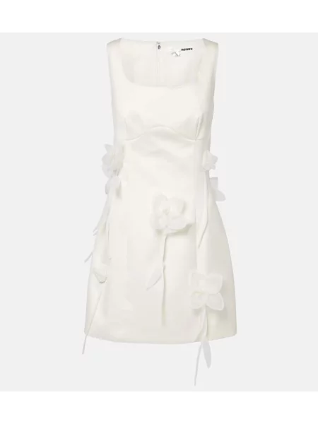 Rochie Rotate cu model floral alb