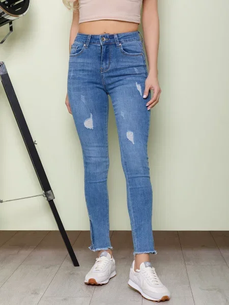 ISSA Plus Скіні джинси синій