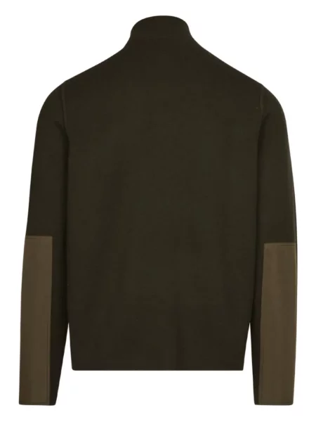 Pulover Aztech Mountain de jumătate de fermoar verde