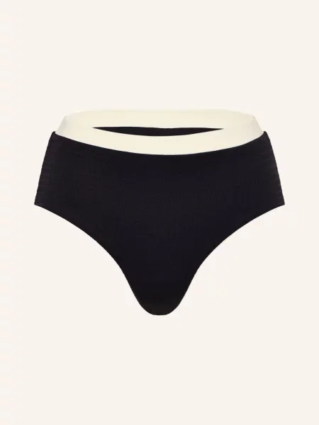 Seafolly Bikiny S Vysokým Pasem Bandwave / režná černá