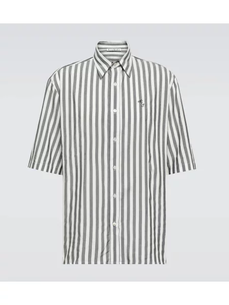 Cămașă Acne Studios cu dungi negru