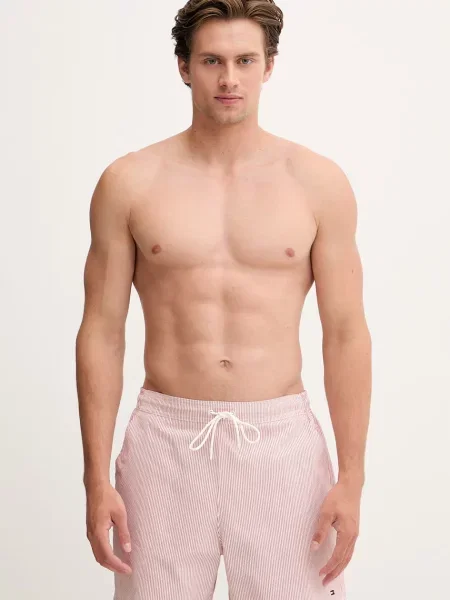 Tommy Hilfiger Szorty Kąpielowe rot różowe
