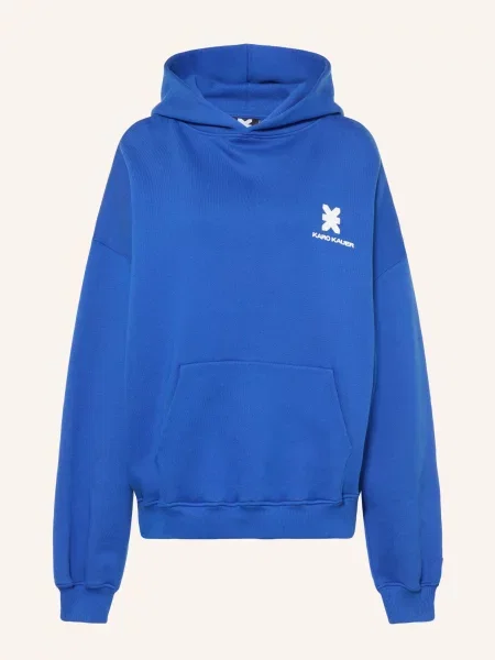 Karo Kauer Oversized Mikina S Kapucí modrá bílá