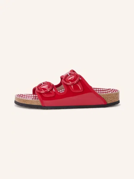 Birkenstock Pantofle Repetto Arizona Round Buckle červená