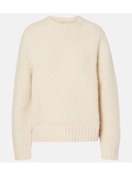 Pulover Jil Sander de lână alb