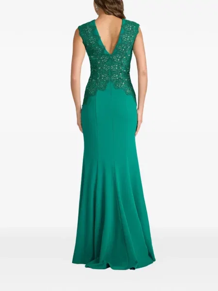 Rochie maxi Tadashi Shoji din dantelă verde