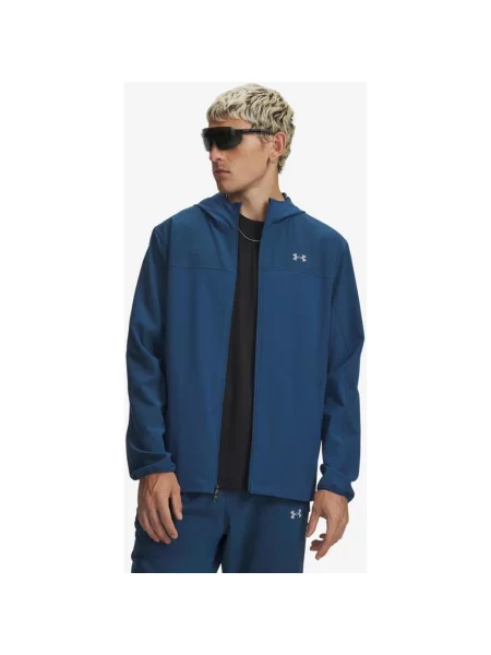 Kurtka z kapturem Under Armour Velociti Pro Storm granatowa S niebieska