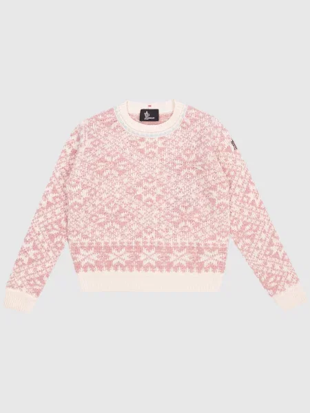 Дитячий светр з вовною Moncler Grenoble Enfant рожевий