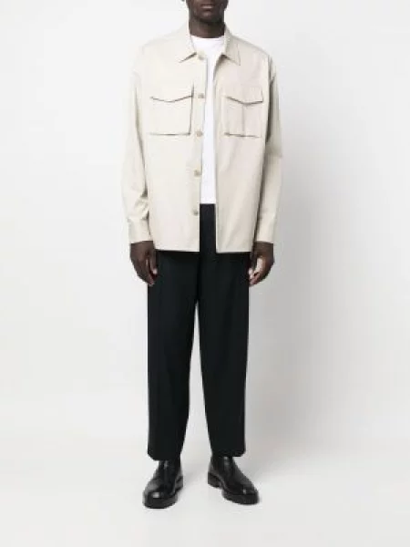 Kelnės Jil Sander apkarpytas mėlyna