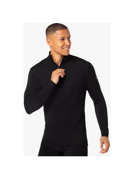 SUPER.NATURAL ZIP koszulka termoaktywna merino S czarna