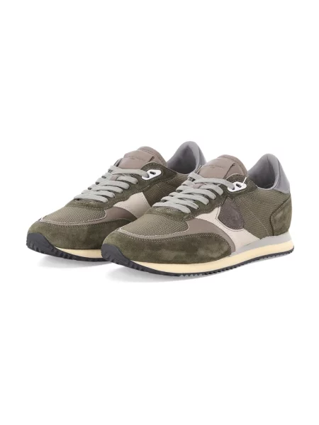 Sneakersy Philippe Model skórzane zielone