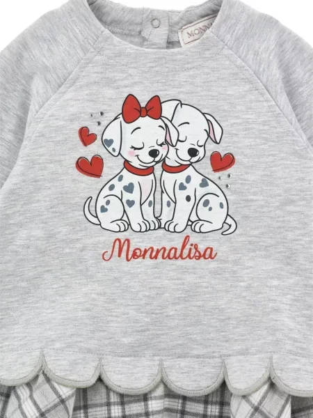 Sukienka dziecięca Monnalisa szara