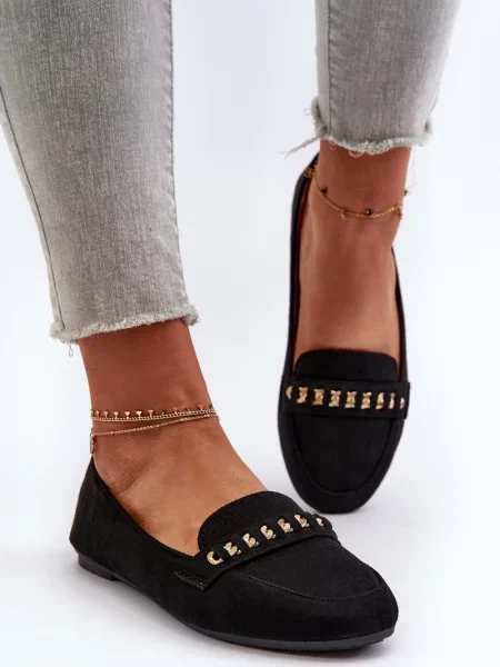 Mocasini Boto din piele negru