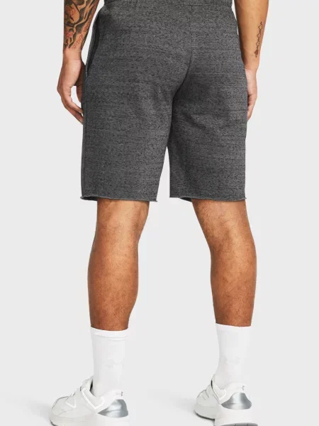 Короткие махровые спортивные шорты Under Armour серые