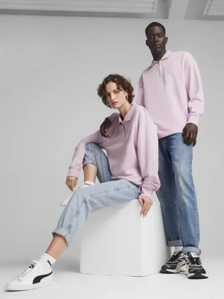 Поло Puma фиолетовое