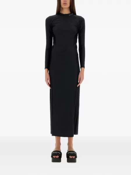 Макси рокля Alexanderwang.t с автограф черно