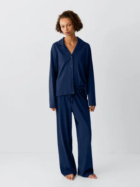 Piżama Teen XS-S MANGO TEEN granatowy