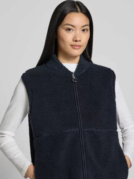 Kamizelka o kroju regular fit ze stójką model SC-ONYX 3' Soyaconcept granatowa