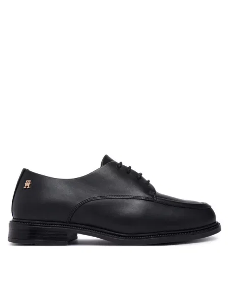 Oxfords Tommy Hilfiger Classoc Leather Derby μαύρο