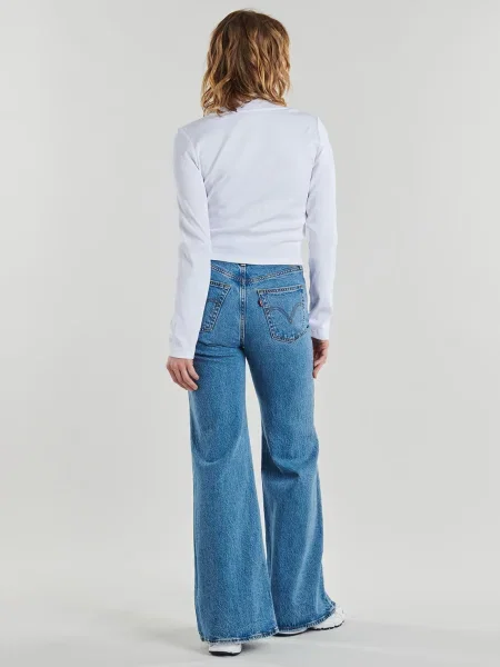 Gyerek denim ruha Calvin Klein Jeans fehér