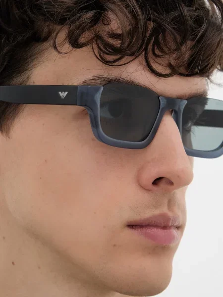 Emporio Armani négyzet alakú napszemüveg kék